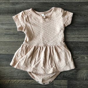 Quincy Mae pointelle onesie 0-3m